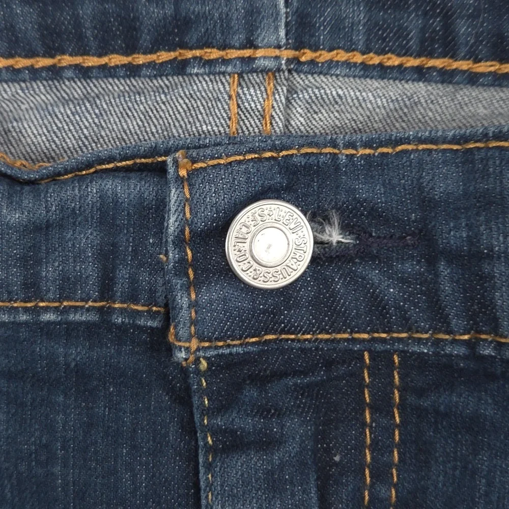Levis 502 Mens Size 50x29 Blue Taper Fit Stretch Denim Jeans
